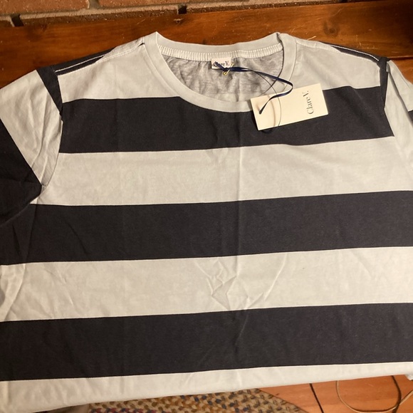 Clare V. Rugby Stripe Tee XXL NWT - Picture 9 of 9